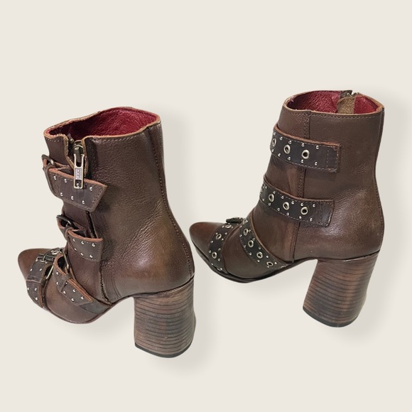 New! FREEBIRD “JOUST” Brown Leather Bootie - Picture 9 of 13